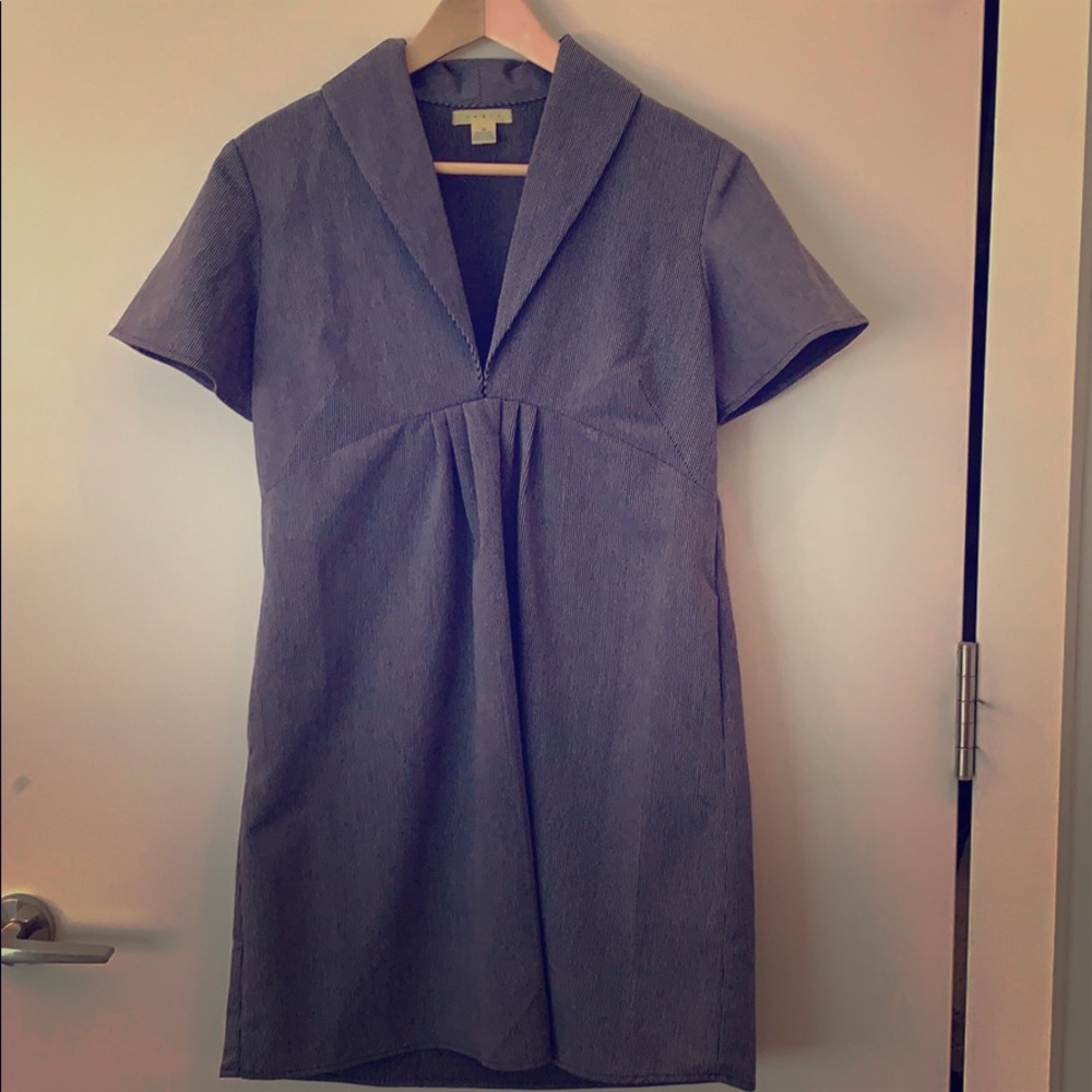 Collared minidress with pockets